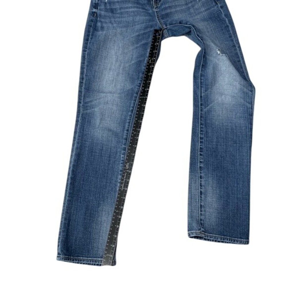 J. Crew Stretch Denim Jeans Distressed Blue Wash Comfort Casual Womens Size 26 - Picture 4 of 10